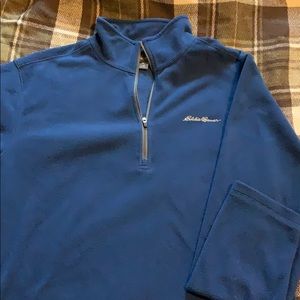 Eddie Bauer fleece three-quarter zip